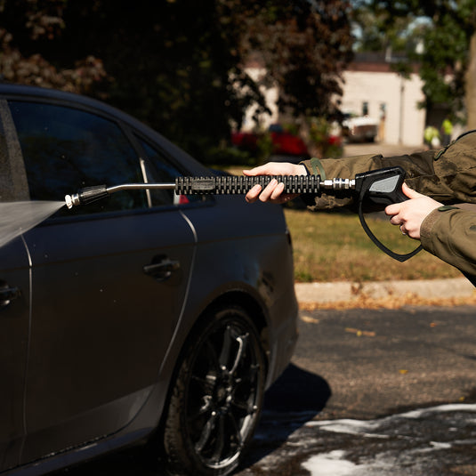 MTM Hydro 20" Stainless Lance with SS Fittings, Bend, and Boot