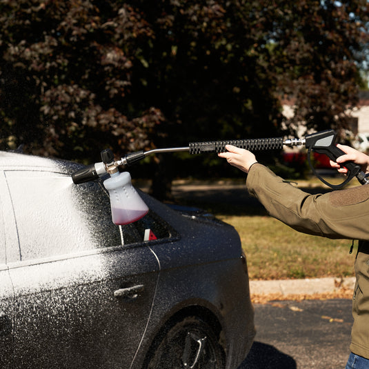 MTM Hydro 20" Stainless Lance with SS Fittings, Bend, and Boot