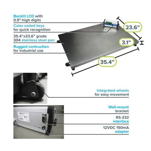 Adam Equipment CPWplus 35L Bench and Floor Scales