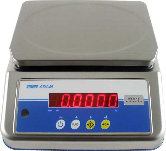 Adam Equipment ABW 4S - 4kg x 0.1g Washdown Bench Scales